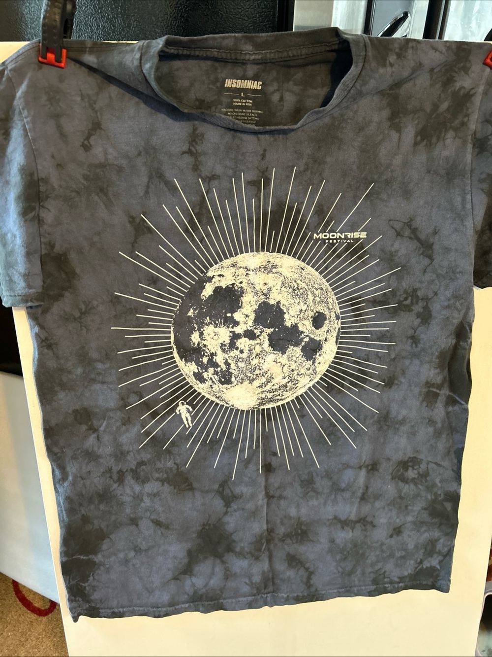 Insomniac Moonrise Graphic Tee - Black Tie-Dye